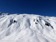 Infiniti pendii di neve fresca sotto lo Schwarzköpfle