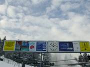 Informazioni all’ingresso della seggiovia