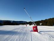 Lancia da neve nell’area sciistica Les Angles