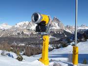 Cannone da neve ad alte prestazioni a Cortina d'Ampezzo