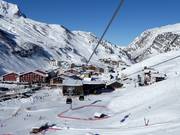 Vista sul villaggio alpino Zürs