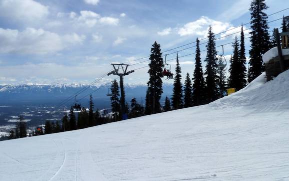 Stazione a valle più alta nelle Purcell Mountains – comprensorio sciistico Kimberley