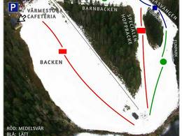 Mappa delle piste Spökbacken