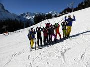 Vreni Schneider con il suo corso di sci