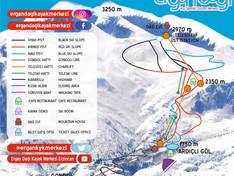 Mappa delle piste Ergan Dağı