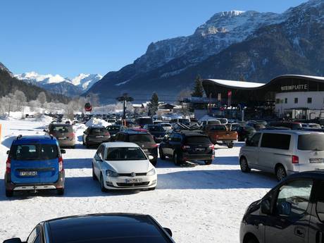 Alpi del Chiemgau: Accesso nei comprensori sciistici e parcheggio – Accesso, parcheggi Steinplatte Winklmoosalm - Waidring/Reit im Winkl
