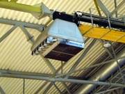 Cannone da neve sul soffitto della sala