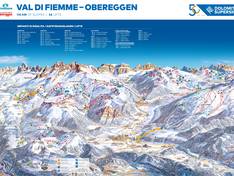 Mappa delle piste Latemar - Obereggen/Pampeago/Predazzo