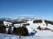 Piste all'Eiberg davanti al Wilder Kaiser