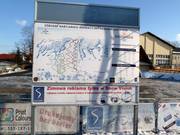 Mappa delle piste alla stazione a valle