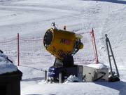 Cannone da neve presso il Moosalp-Express
