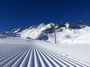 Piste perfettamente preparate presso la seggiovia Rotadl