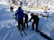 Personale dedicato agli impianti di risalita per principianti