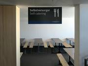 Sala self-service nel ristorante del ghiacciaio