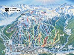 Mappa delle piste Copper Mountain
