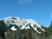 Vista sull’area sciistica Mt. Norquay