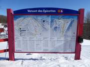 Mappa delle piste alla stazione a valle