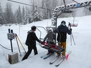 Assistenza per la salita alla seggiovia