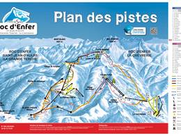 Mappa delle piste Roc d'Enfer - St. Jean d'Aulps-La Grande Terche/Bellevaux-La Chèvrerie