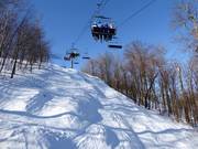 Pista con gobbe nel comprensorio sciistico Bromont