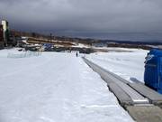 Nastro trasportatore alla stazione a valle della cabinovia