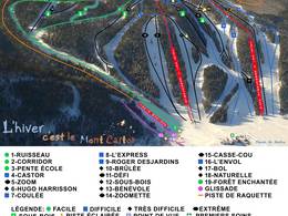 Mappa delle piste Mont Castor