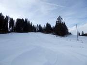 Vista sul piccolo comprensorio sciistico presso lo skilift Barmseelift a Krün