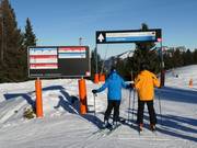 Segnaletica chiara in direzione Winklmoosalm