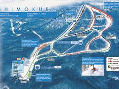 Mappa delle piste Shimokura Area - Hachimantai