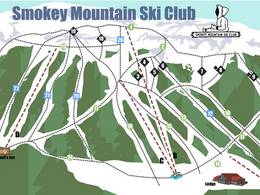 Mappa delle piste Smokey Mountain