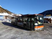 Skibus presso la stazione a valle di Belpiano