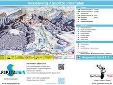 Mappa delle piste Nesselwang - Alpspitze (Alpspitzbahn)