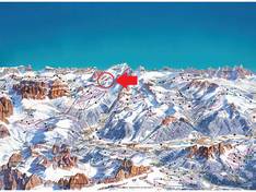 Mappa delle piste Passo Fedaia - Pian dei Fiacconi (Marmolada)