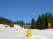 Lance da neve sulla pista Lyrahang