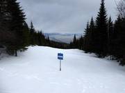 Inizio di una pista con gobbe