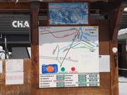 Tabella informativa alla stazione a valle Chard du Beurre