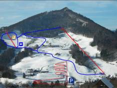 Mappa delle piste Langenbruck - Untere/Obere Wanne