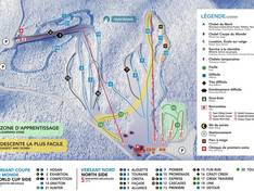 Mappa delle piste Mont Cascades