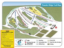 Mappa delle piste Powder Ridge
