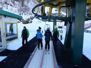 Assistenza per la salita sulla seggiovia