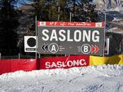 Segnaletica delle piste a S. Cristina