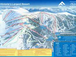 Mappa delle piste Falls Creek