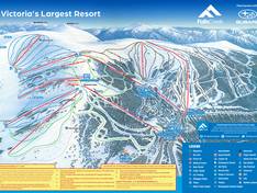 Mappa delle piste Falls Creek