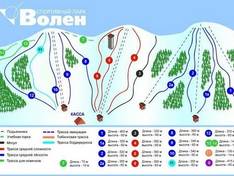 Mappa delle piste Volen - Jachroma