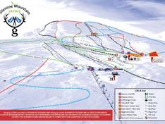 Mappa delle piste Glencoe Mountain