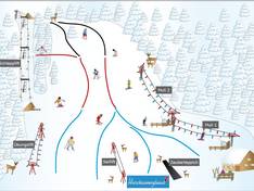 Mappa delle piste Hirschberglifte - Kreuth