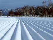 Pista perfettamente preparata a Hanazono