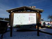 Mappa delle piste alla stazione a valle