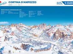 Mappa delle piste Cortina d'Ampezzo
