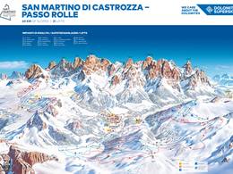 Mappa delle piste San Martino di Castrozza